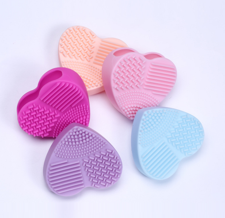 Heart Silicone Makeup brush Egg Cleaner
