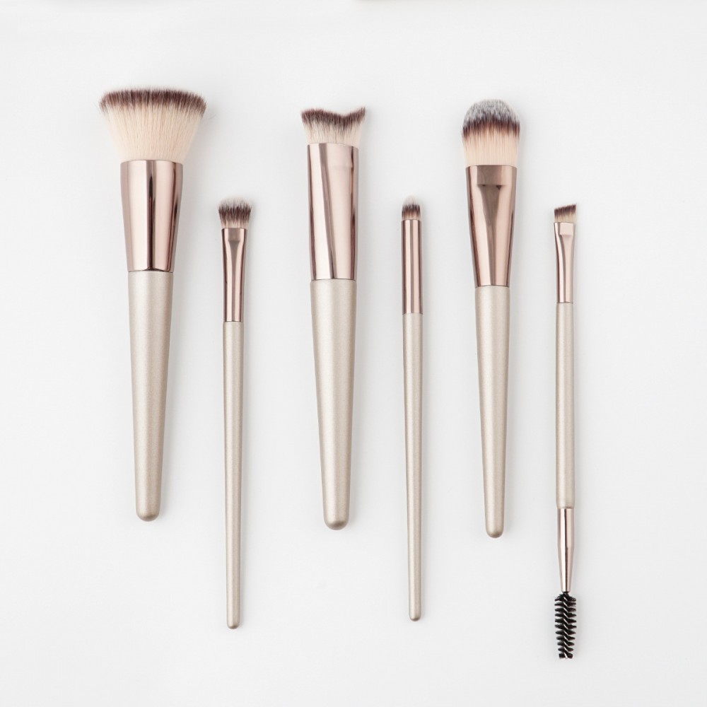 Essential travel 6 piece makeup brushes set