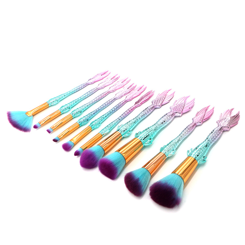 MUAFAN mermaid makeup brushes set