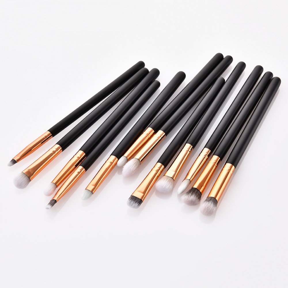 Professional 12 pieces eye makeup brush set