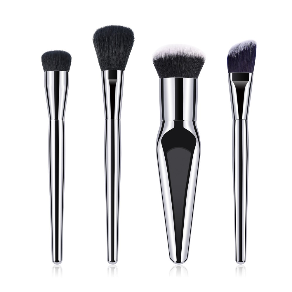 Silver powder foundation blush contour brushes