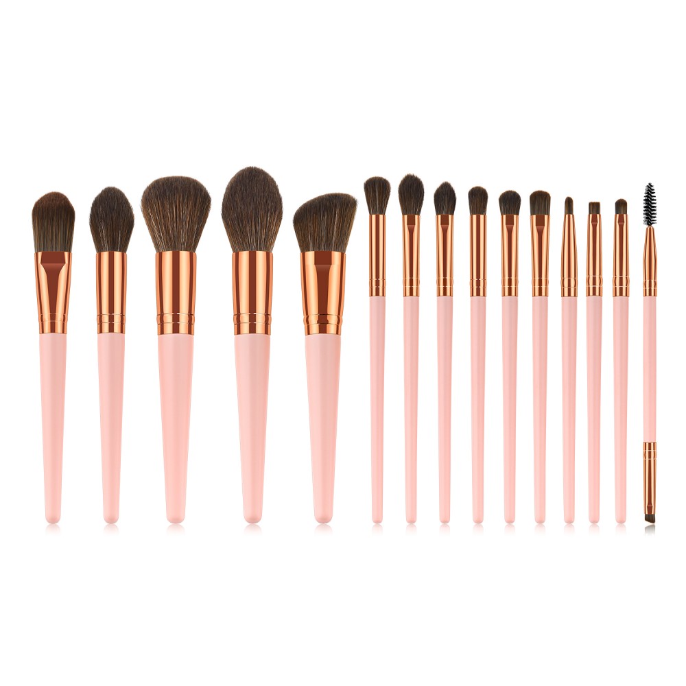 Professional 15 piece makeup brushes set