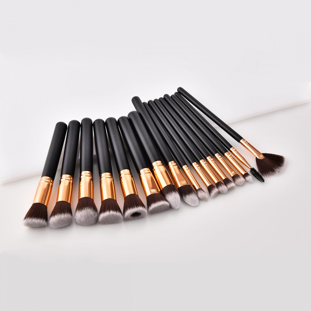 Professional 16 piece makeup brushes set