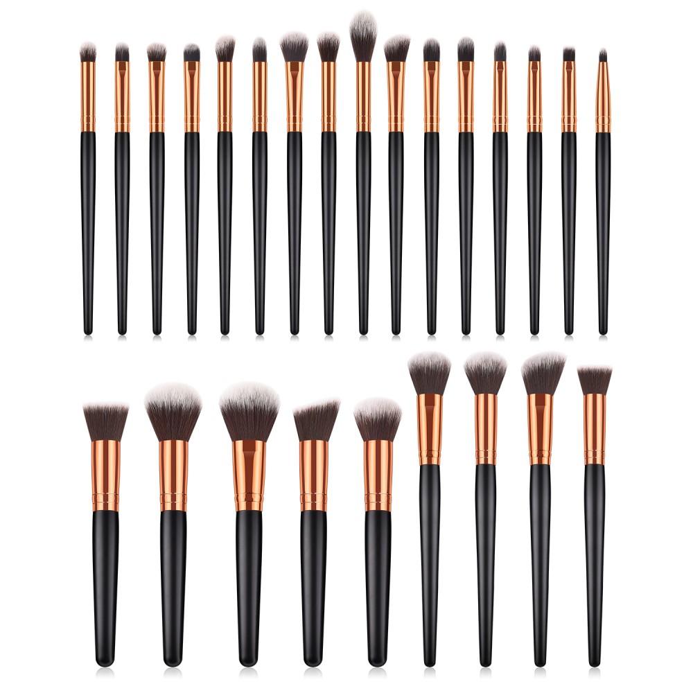 25 piece cosmetic makeup brushes kit