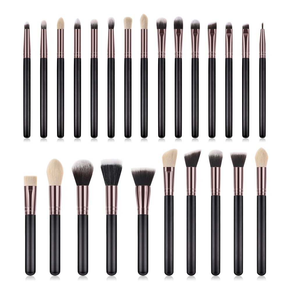 Luxury 25 piece professional cosmetic brushes set