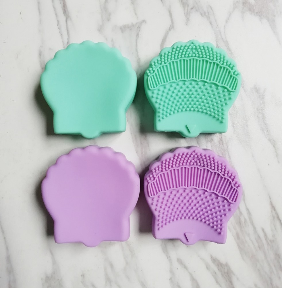 Shell Silicone Brushegg Cleaning Makeup Brushes