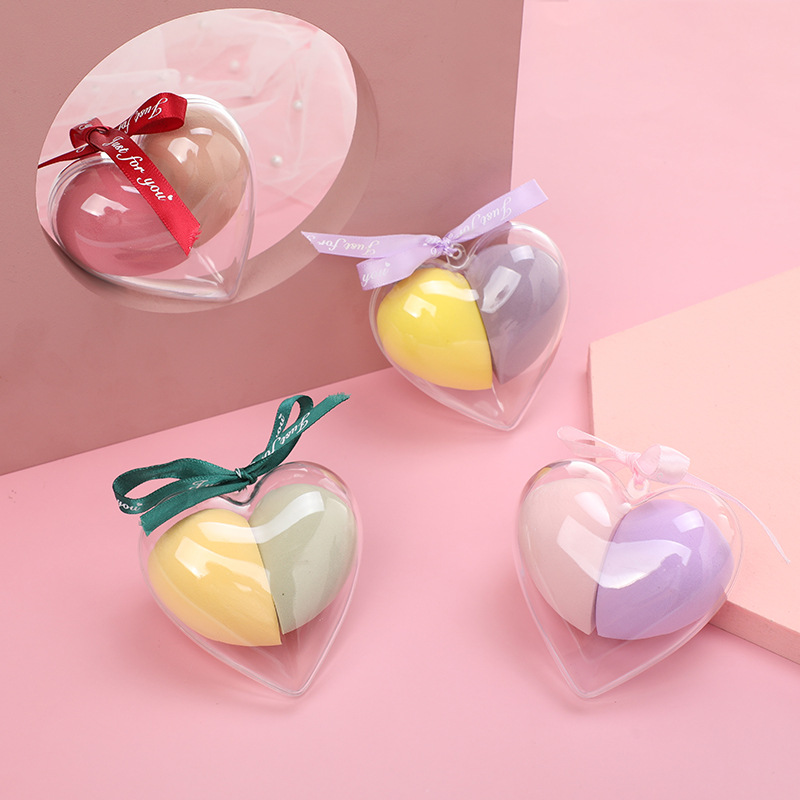 Heart-shape makeup blending sponge wholesale