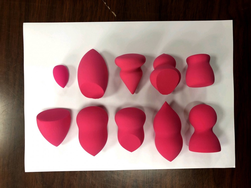 Custom unique shape makeup sponge wholesale